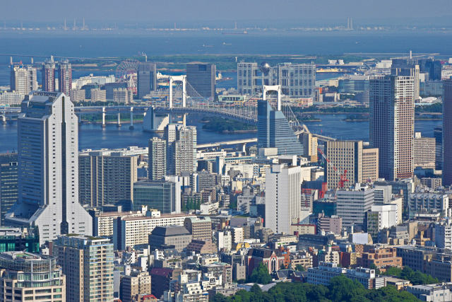 レインボーブリッジとお台場