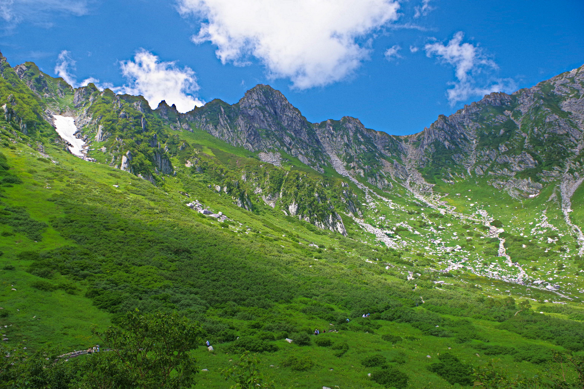 日本の風景 夏の千畳敷カール 壁紙19x1280 壁紙館