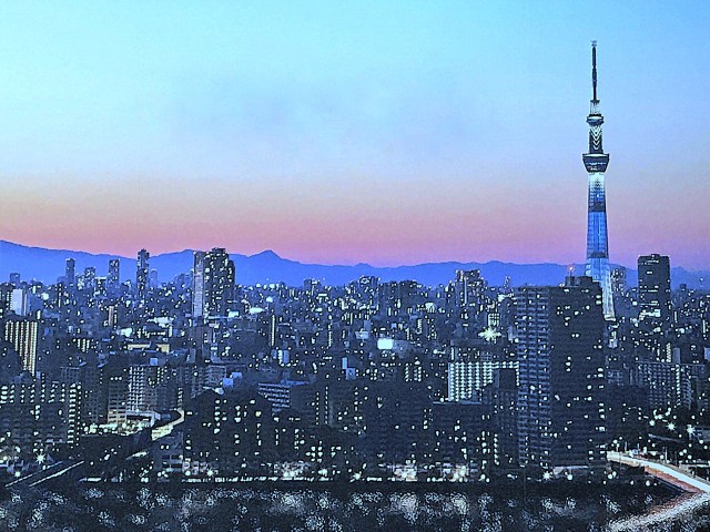 スカイツリーの夕景