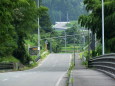 山間部の田舎道