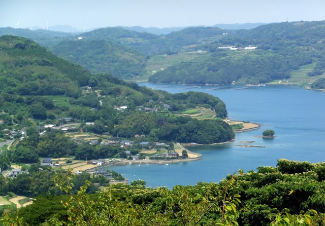 福島の大山展望所から