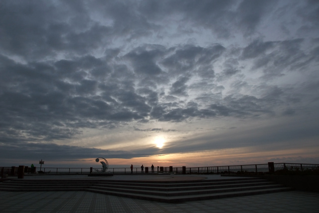 ノシャップ岬の夕陽