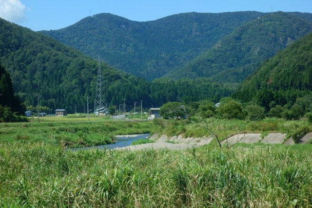 残暑残る田倉川