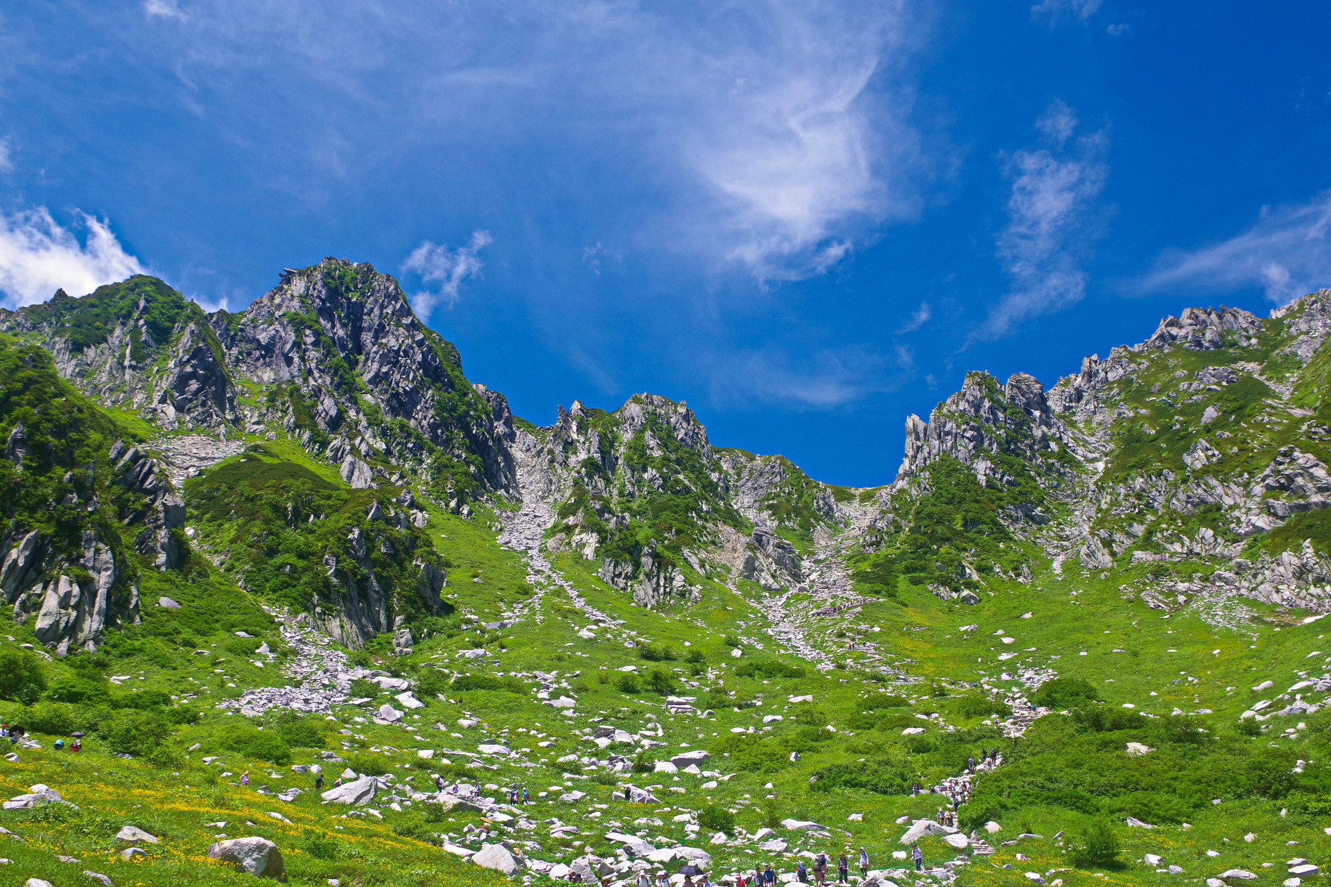 日本の風景 夏の千畳敷カール 壁紙19x1280 壁紙館