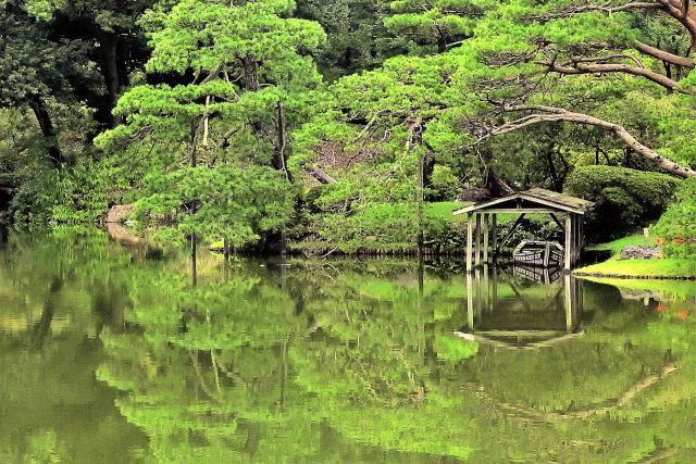 六義園にて