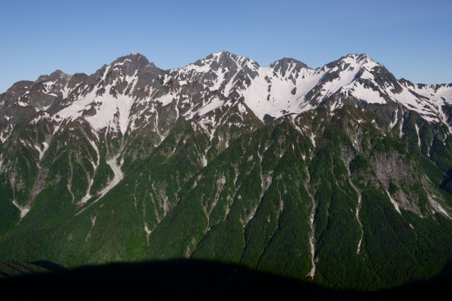 朝の穂高