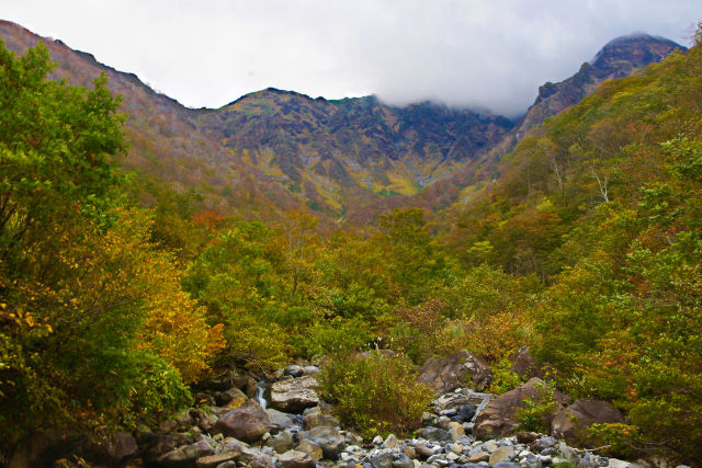 谷川岳 マチガ沢の紅葉