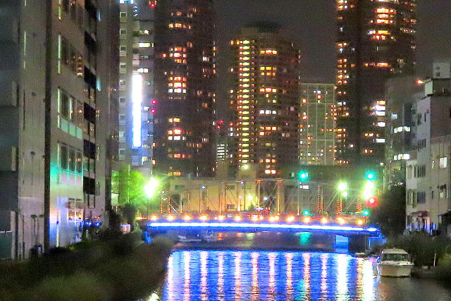 八丁堀高橋の夜景