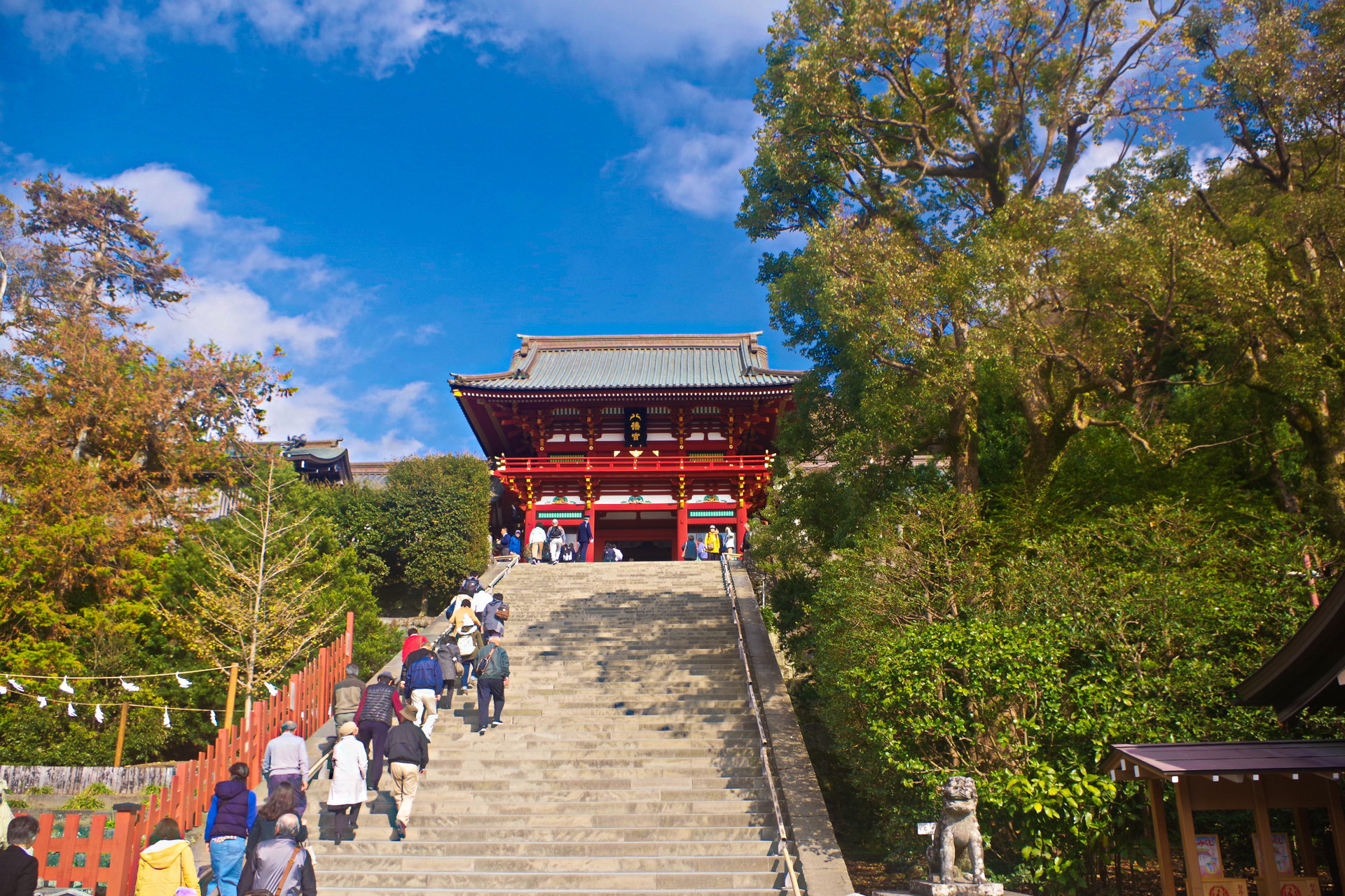 日本の風景 鎌倉の秋 鶴岡八幡宮 壁紙19x1280 壁紙館