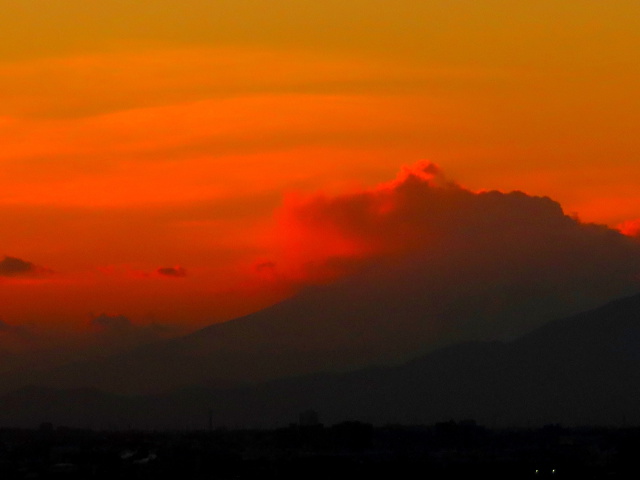 昨日の富士山