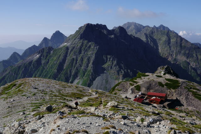 穂高と南岳小屋