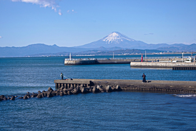 江の島から富士山