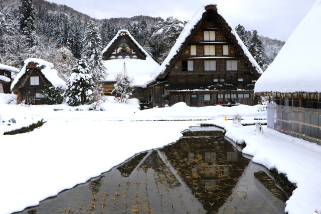 平成最後の雪の白川郷