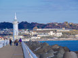 江の島の白い灯台