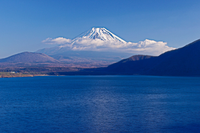 本栖湖からの富士山