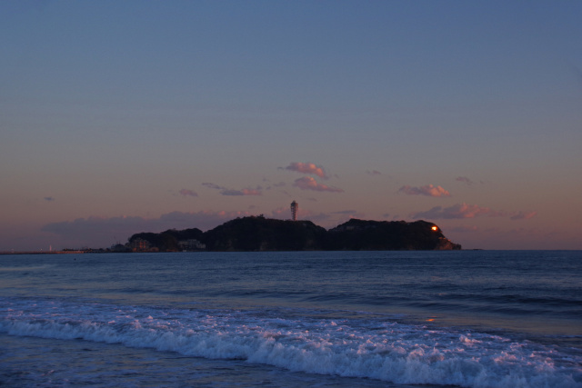 江の島の夕暮れ