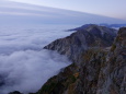 朝の白馬岳にて