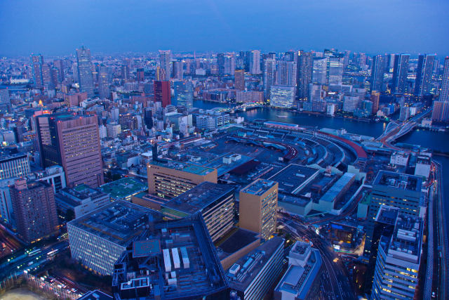 汐留からの夕景