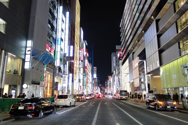 銀座の夜景