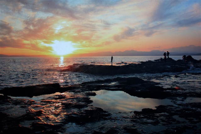 稚児ケ淵の夕景