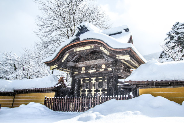 雪の真宗大谷派井波別院瑞泉寺