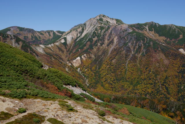 双六小屋からの鷲羽岳