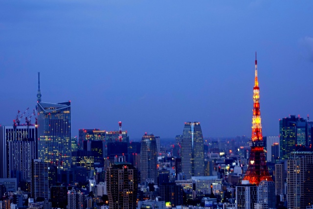 東京タワーとスカイツリー