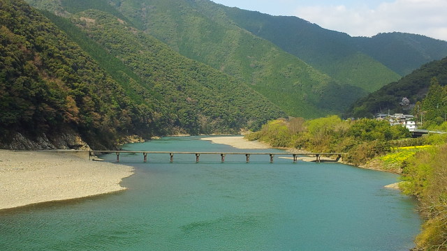 日本の風景 四万十川沈下橋 壁紙館