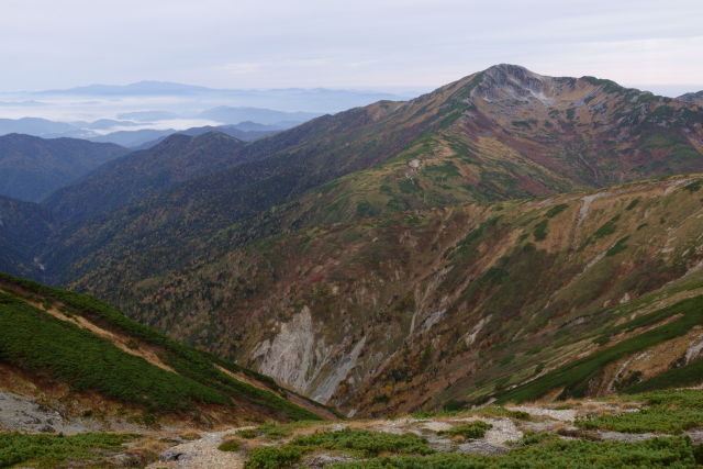 白山と黒部五郎岳