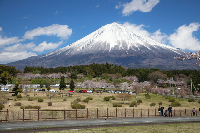 快晴の富士山