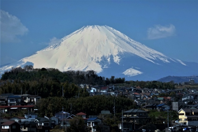 小田原で見た富士山