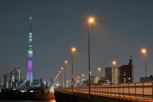 スカイツリーの夜景