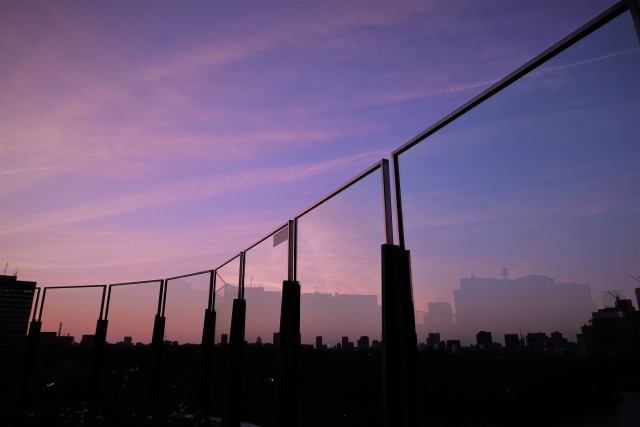 東京ミッドタウン日比谷の夕景