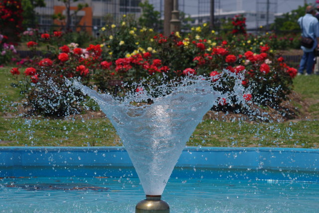 噴水の花瓶