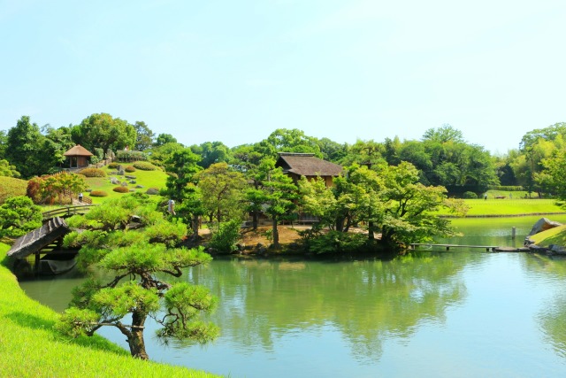 新緑の後楽園