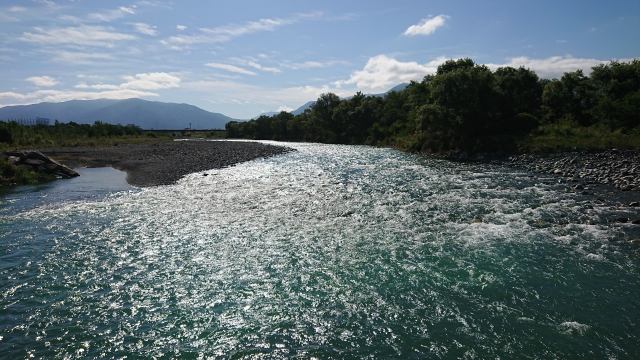 初秋の信州梓川