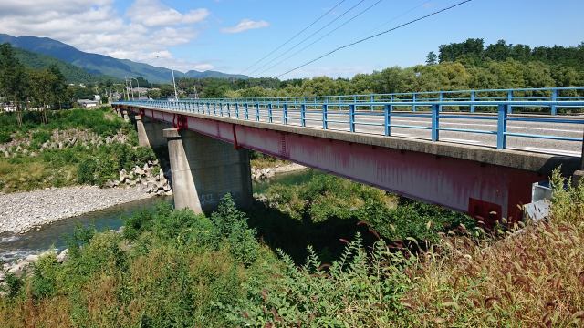 初秋の信州梓川橋