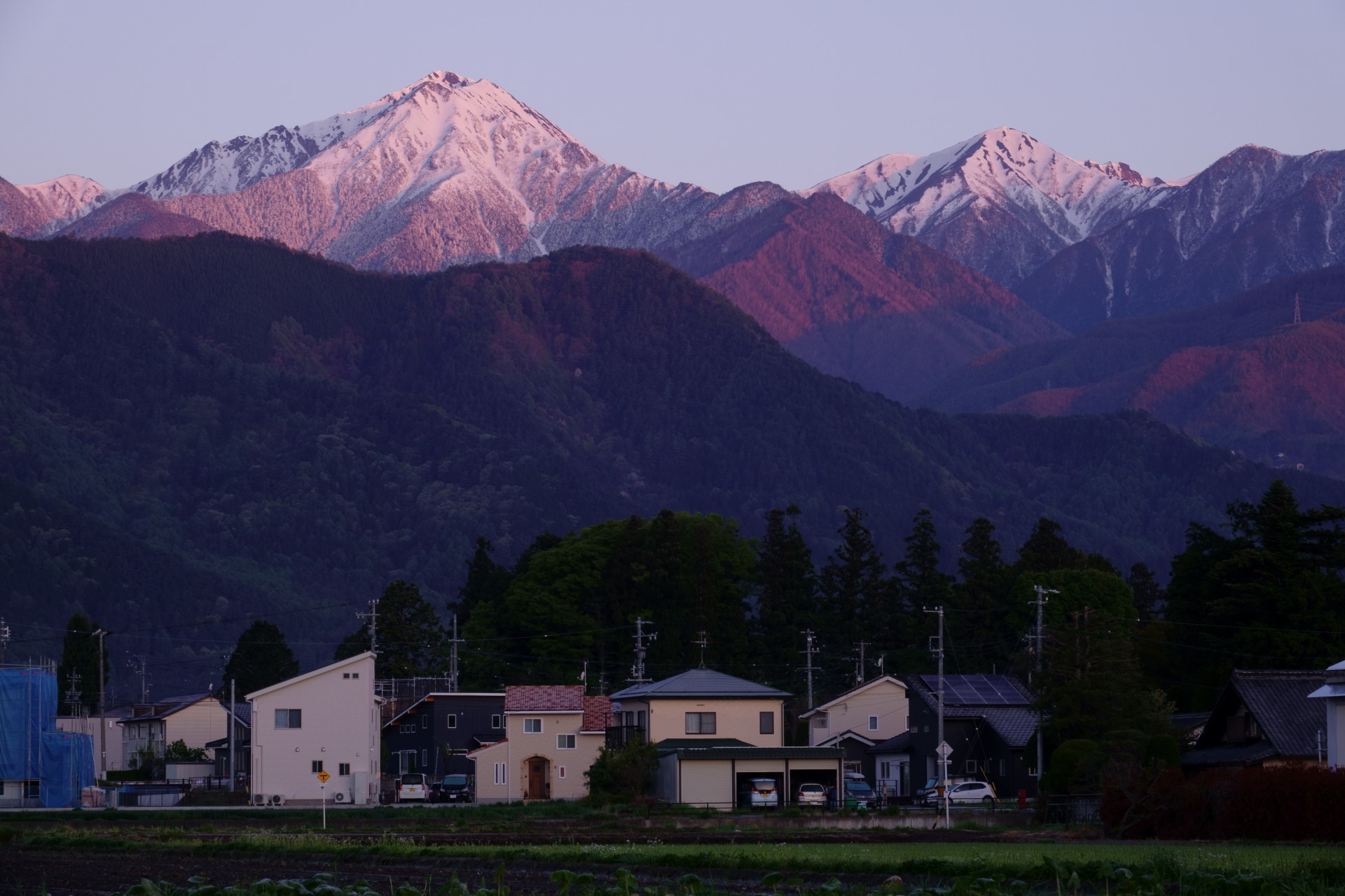 日本の風景 常念と横通岳 壁紙19x1280 壁紙館