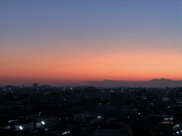 世田谷の夕景