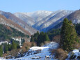 初雪 山里から