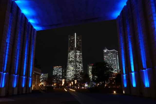 夜景 花火 イルミ みなとみらいの夜景 壁紙館