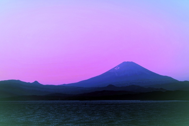 富士山夕景