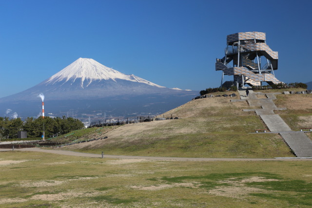 展望台と富士山