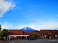 河口湖駅から富士山