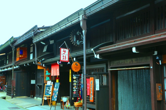 高山の古い町並み