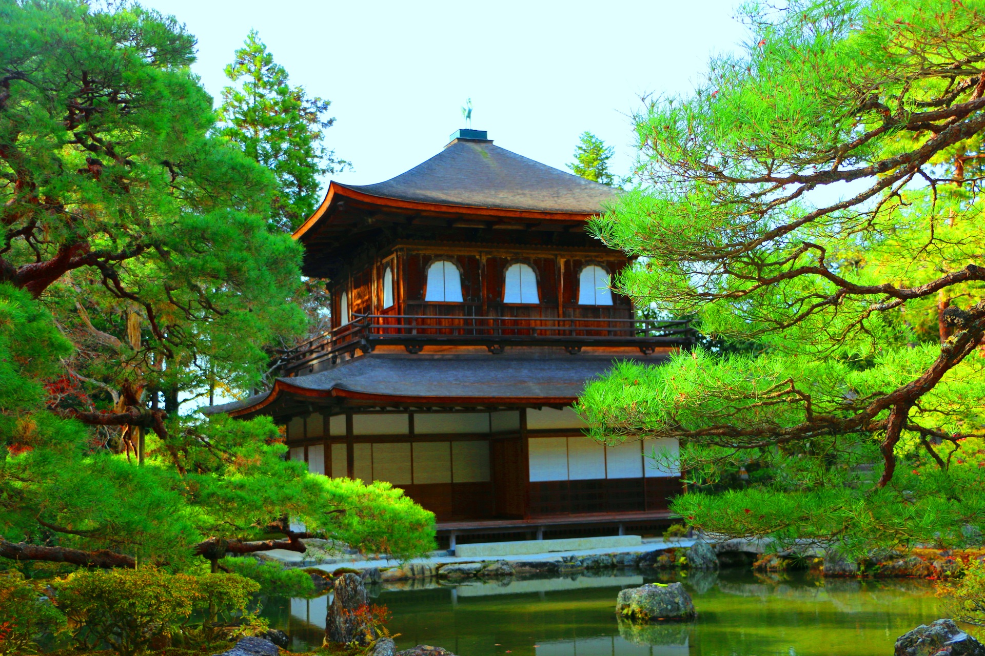 日本の風景 銀閣寺 壁紙19x1280 壁紙館