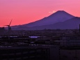 富士山の夕景