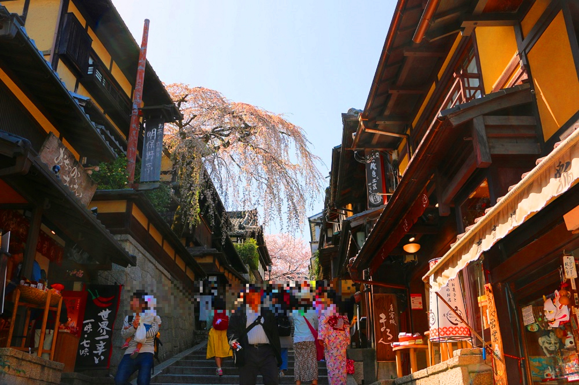 日本の風景 桜の京都の街並み 壁紙19x1279 壁紙館