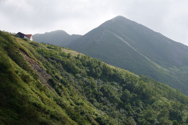 爺ヶ岳と種池小屋