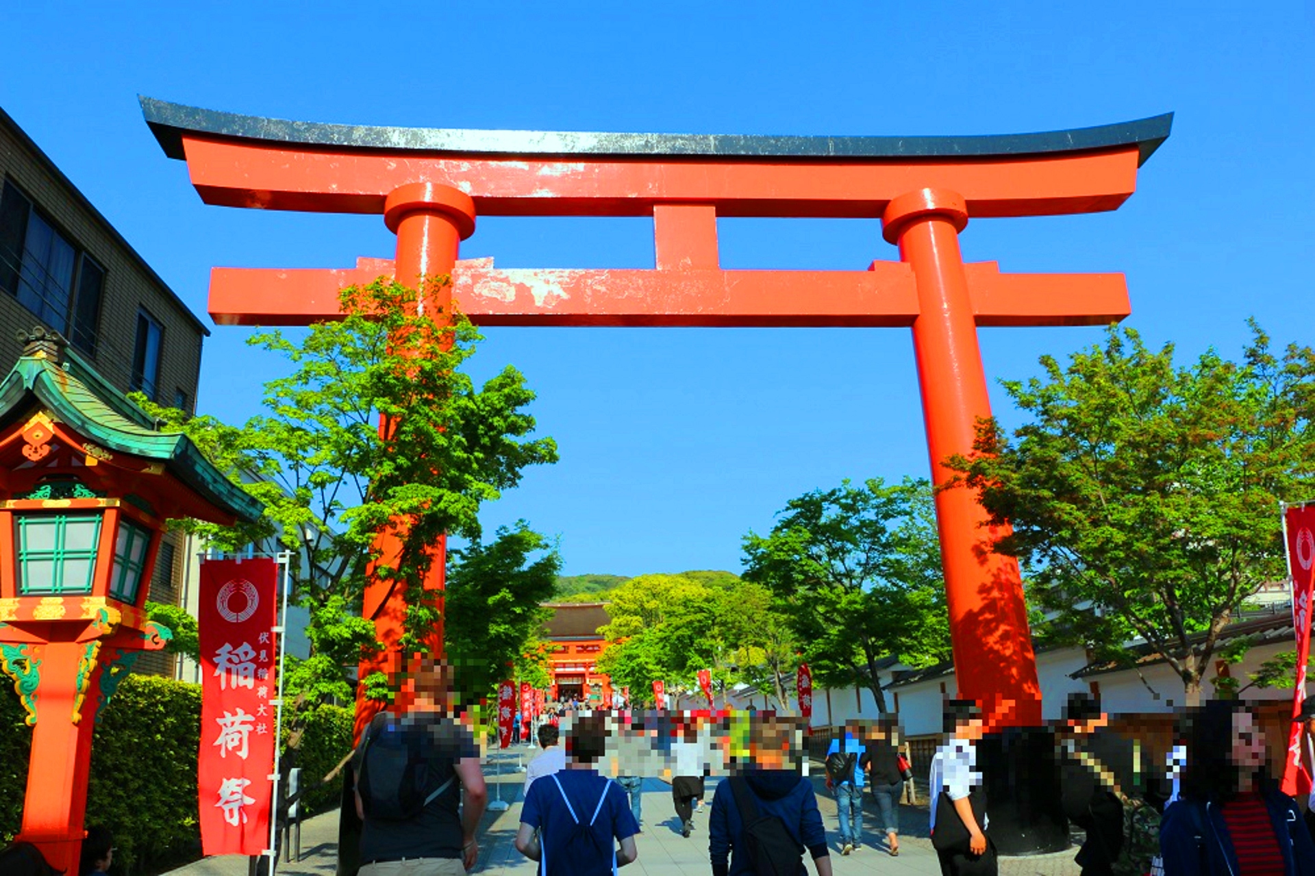 日本の風景 新緑の伏見稲荷 壁紙19x1279 壁紙館